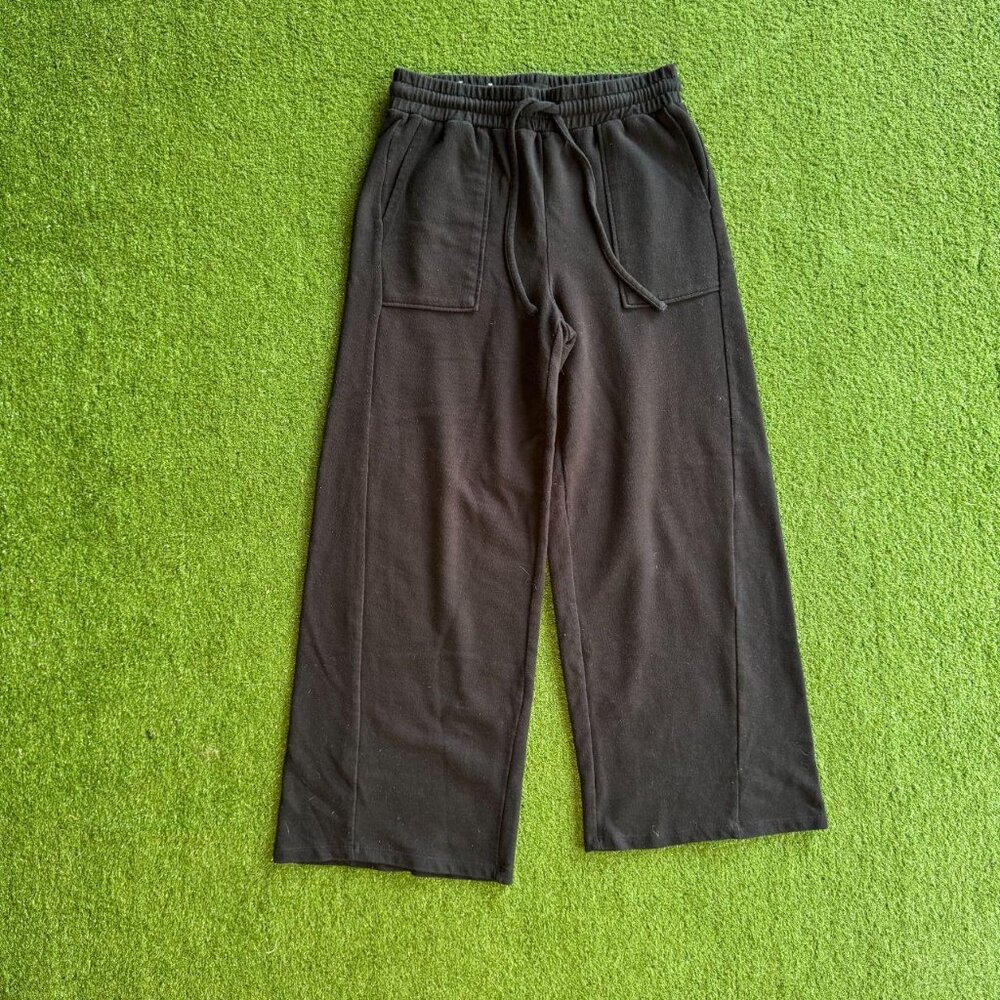 Black Wide Leg Lounge Pants